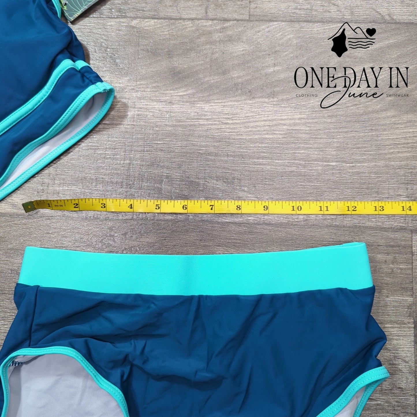 Blooming Jelly High Waist Crop Bikini Swimsuit Size S