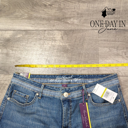 Gloria Vanderbilt Jessa Curvy Skinny Crop Jeans Size 14