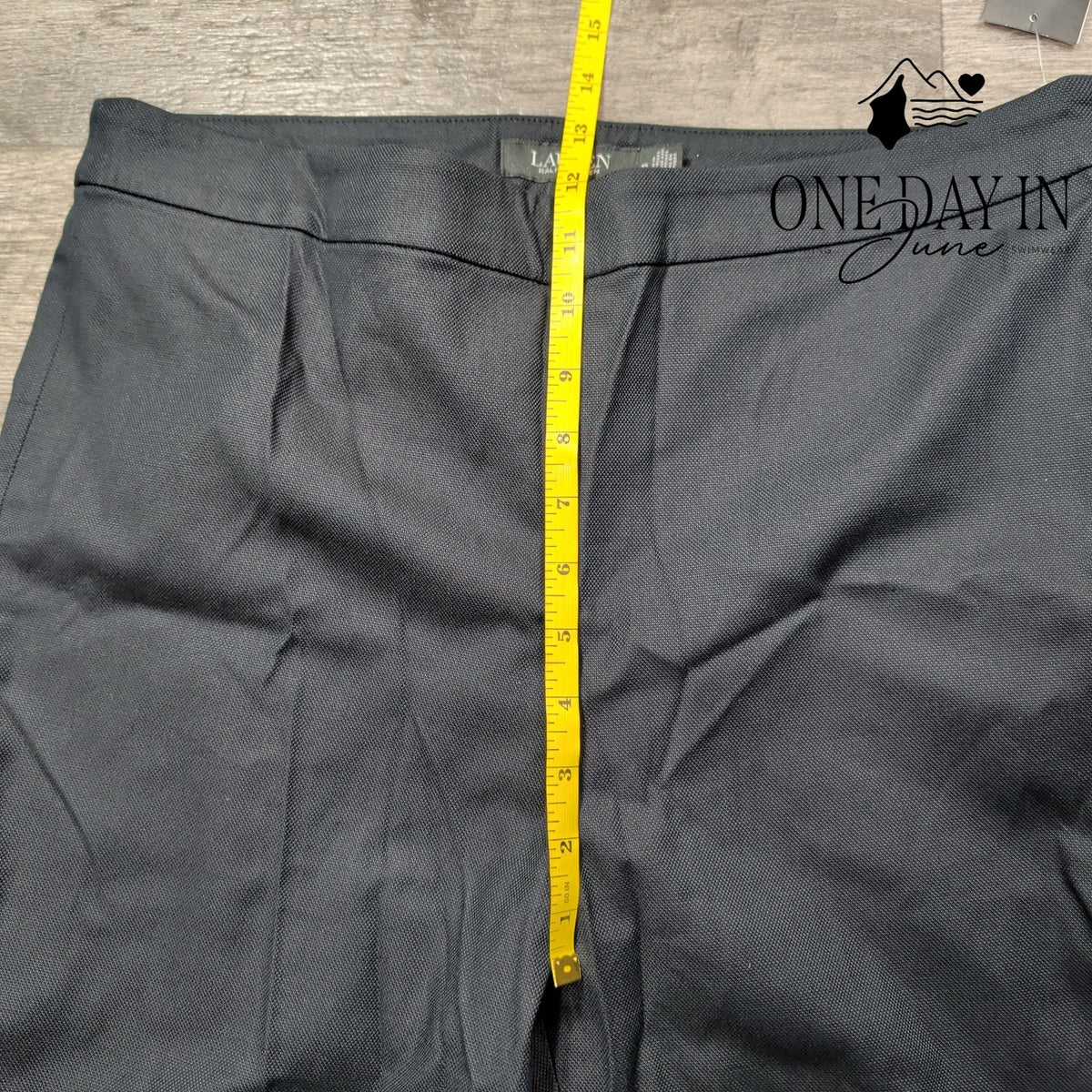 Ralph Lauren High Rise Ankle Dress Pants Black NWT Size 12