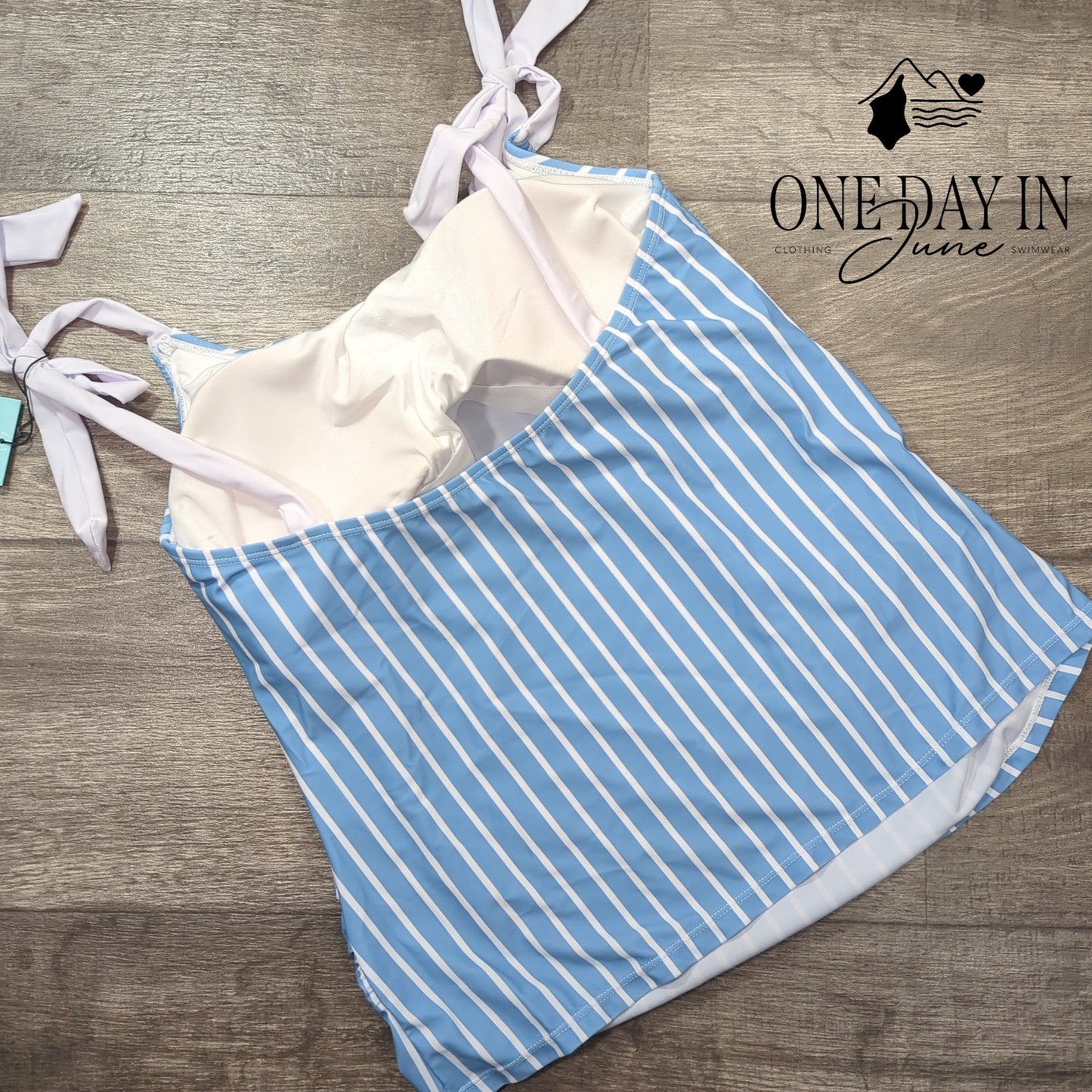 Kindred Bravely Shoulder Tie Maternity Tankini Top Size M