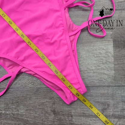 CharmLeaks Strappy One Piece Swimsuit Size XL