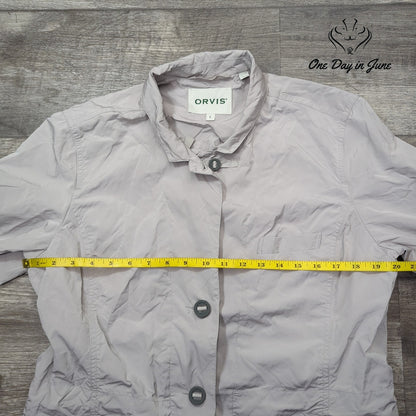 Orvis Zip Front Windbreaker Jacket Size L