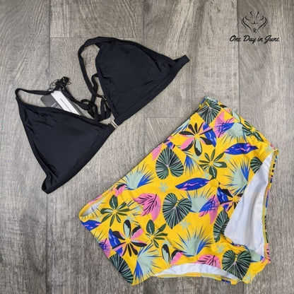 Honyar Front Closure High Waist Bikini Swimsuit Size XXL