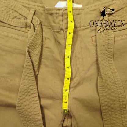 Loft Petite Belted Capri Jeans Size 2P