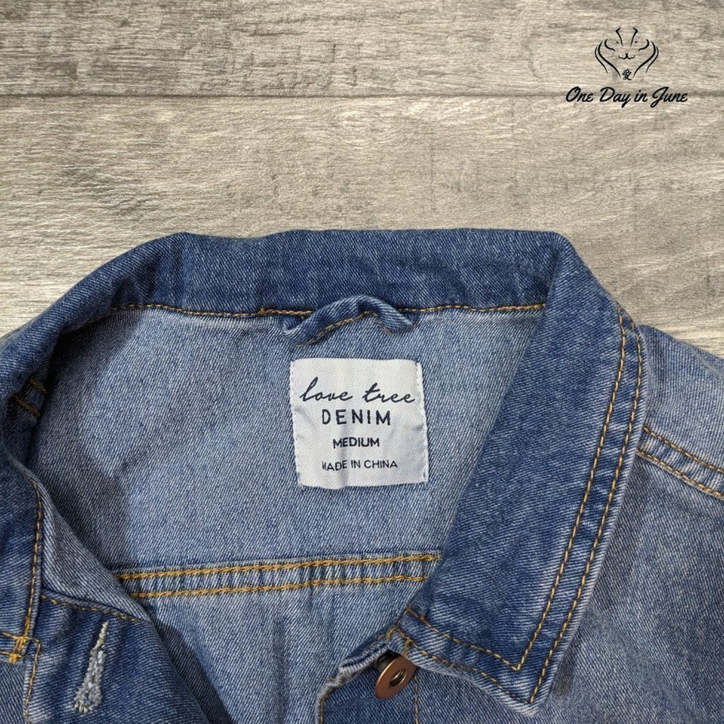 Love Tree Denim Jacket Size M