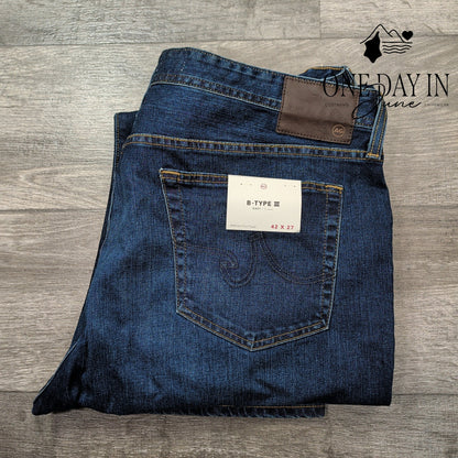 AG Adriano Goldschmied B-Type III Easy Fit Dark Wash Straight NWT Size 42X27
