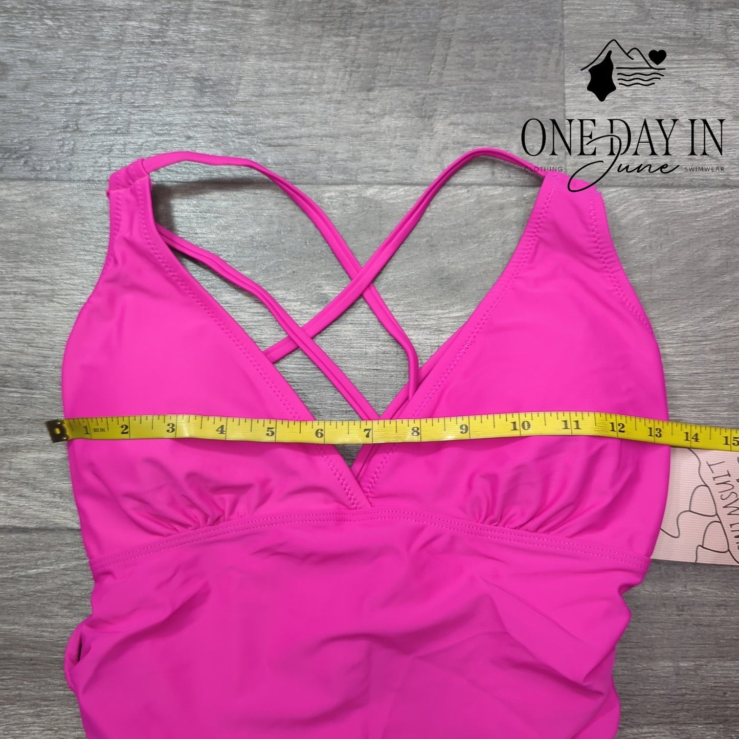 Adisputent Lace Up Strappy Back Tummy Control One Piece Swimsuit Size M