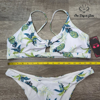 Shekini Floral Keyhole Bikini Swimsuit Size XL