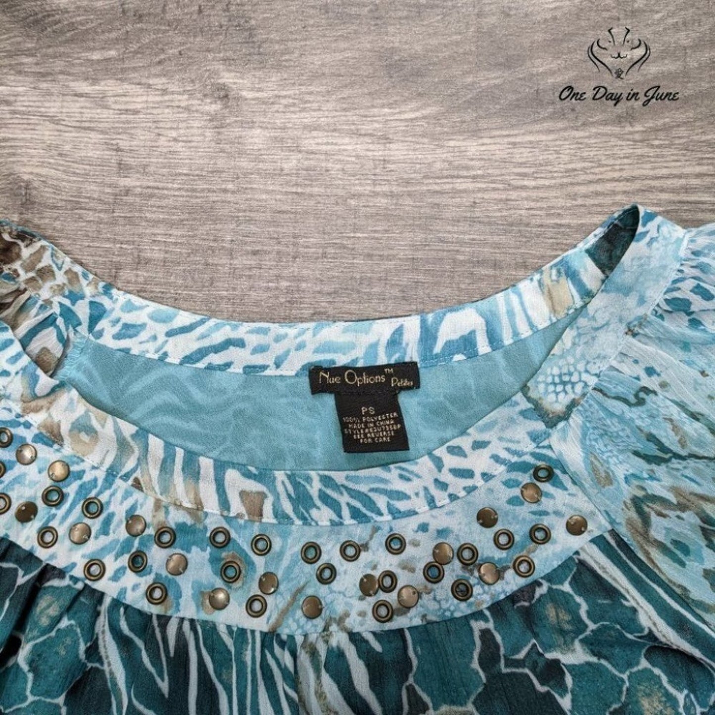 New Options Petite Sheer Top Size PS