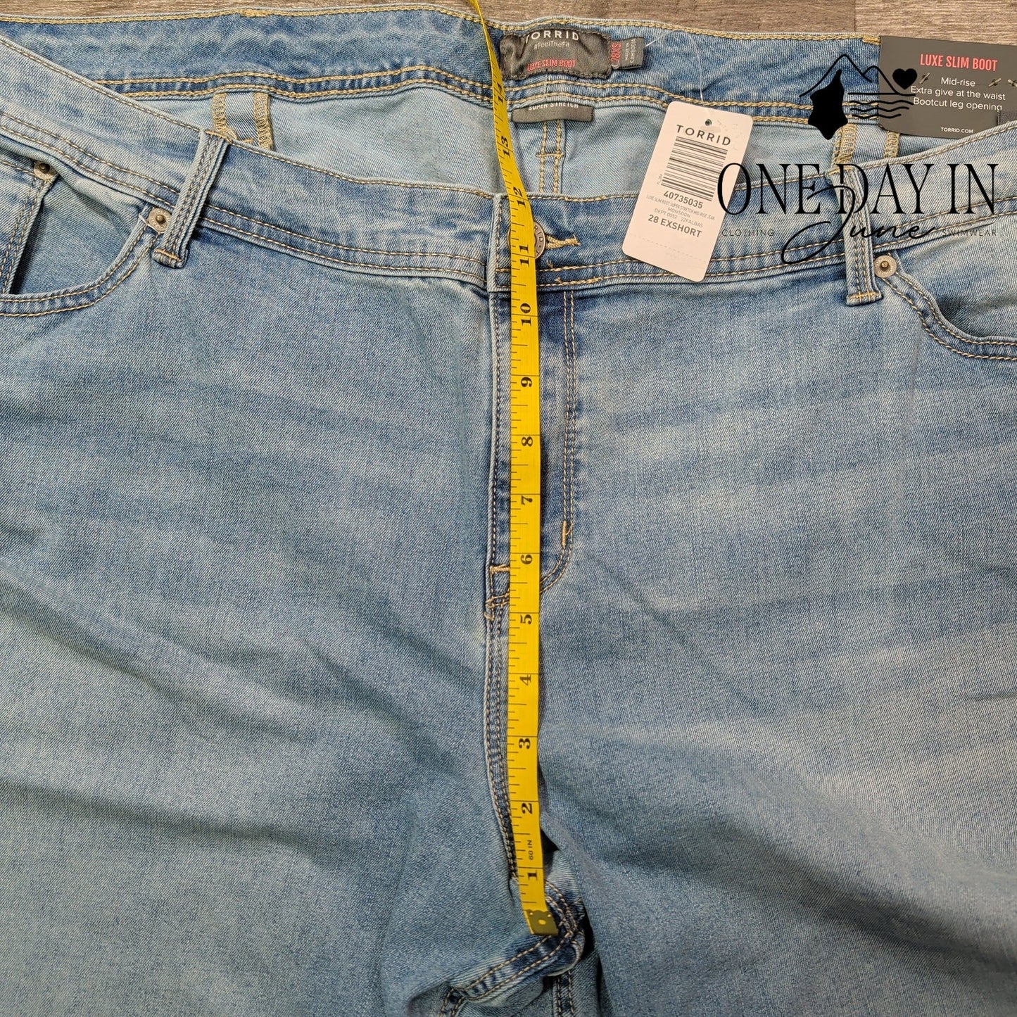 Torrid Plus Size Luxe Slim Boot Jeans Size 28 Short