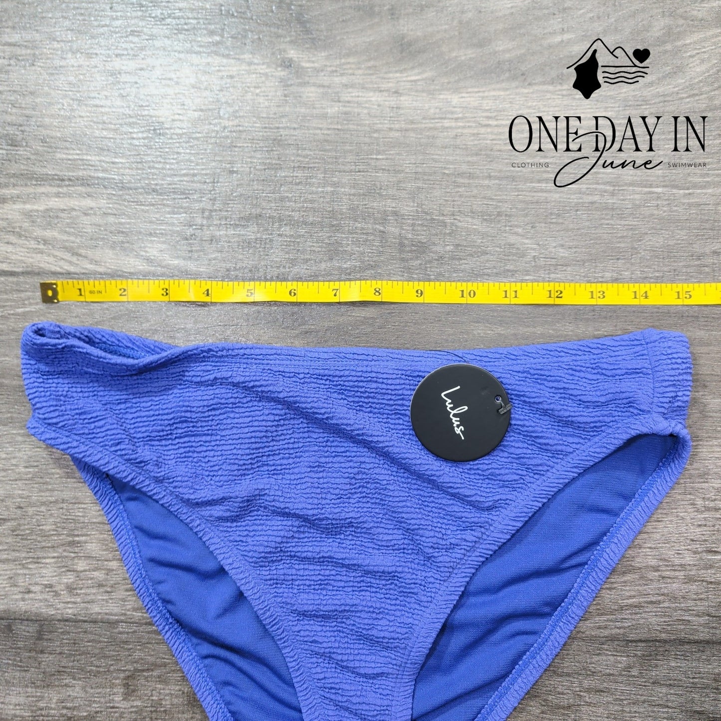 Lulus Textured Moderate Bikini Bottom Size L