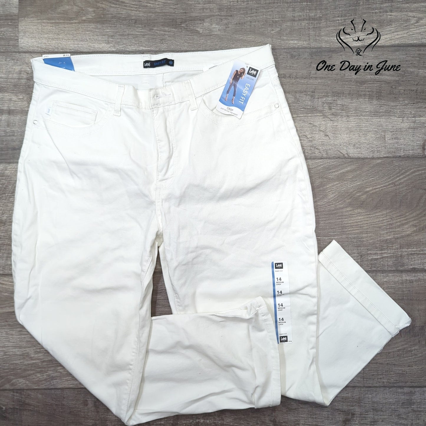 Lee Easy Fit Cropped Jeans Size 14