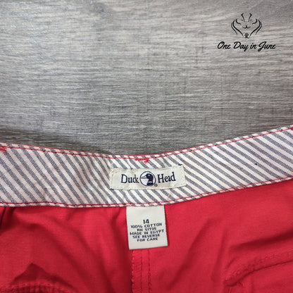 Duck Head Flat Front Shorts Size 14