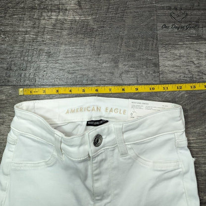 American Eagle Outfitters High Rise Jegging Crop Jeans Size 0