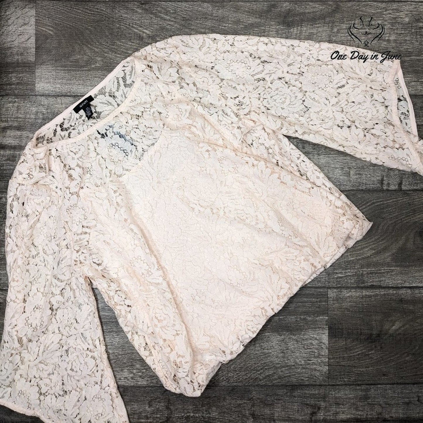 Alfani Lace Bubble Top Size XXL