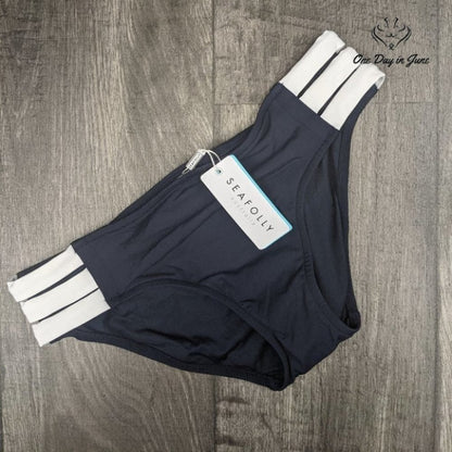 SeaFolly Block Party Hipster Bikini Bottoms Size 6