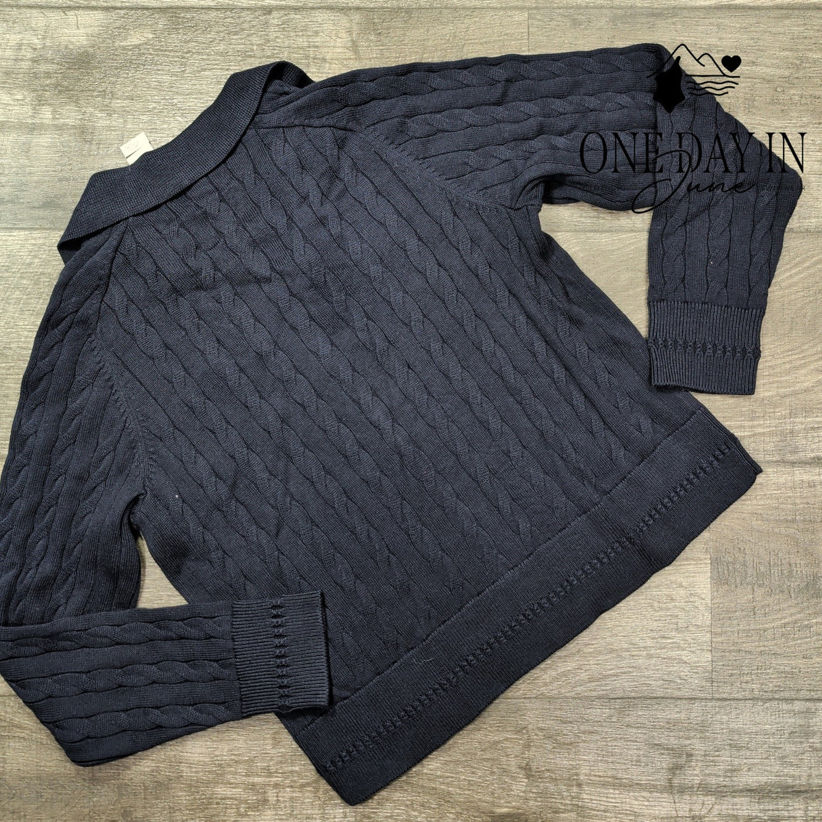 Talbots Long Sleeve Zip Front Knit Sweater Size S