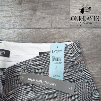 Loft Petite High Waist Trouser Pants Size 6P