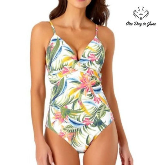 Liz Claiborne Tropical One Piece Size 18