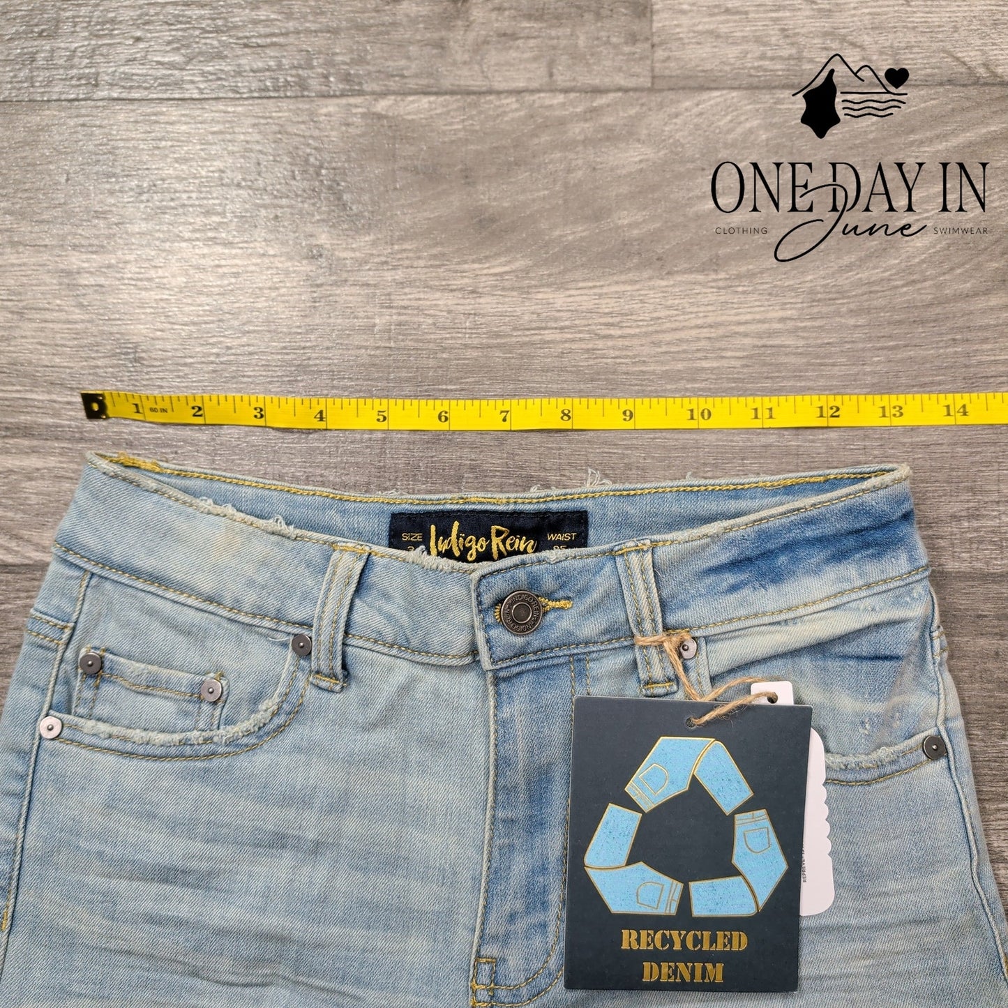 Indigo Rein Juniors Super High Rise Denim Shorts Size 3