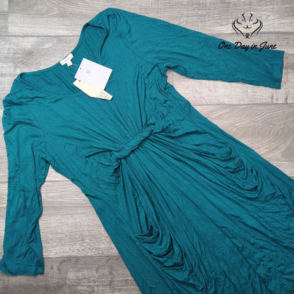 Athleta Pink Lotus Long Sleeve Casual Dress Size XL