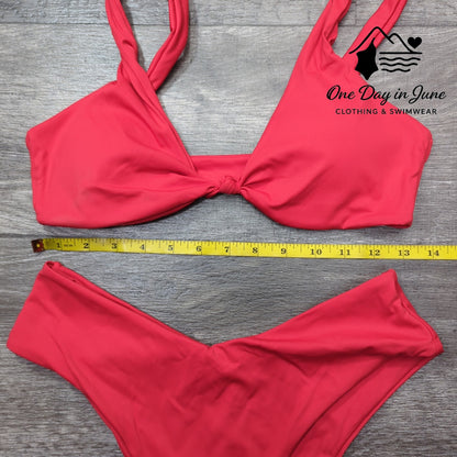 Charmleaks High Cut Cheeky Bikini Swimsuit Size M