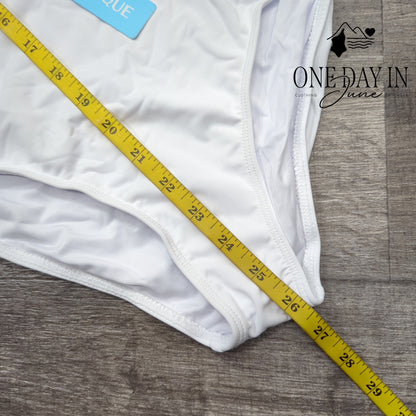 Yonique One Shoulder Cut Out One Piece Swimsuit Size M