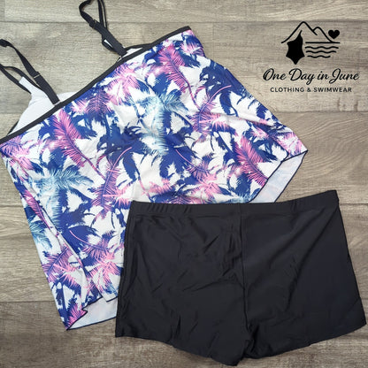 Charmleaks Boyshort Tankini Swimsuit Size 2XL
