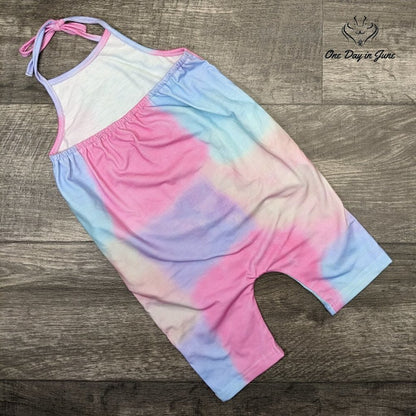 Raisevern Girls Halter One Piece Pocketed Romper Size 4-5 (110)