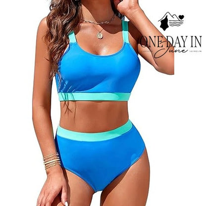 Adisputent Crop Bikini Swimsuit Size L