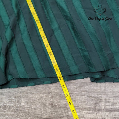 Liz Claiborne Half Sleeve Striped Mysterious Green Dress Size S