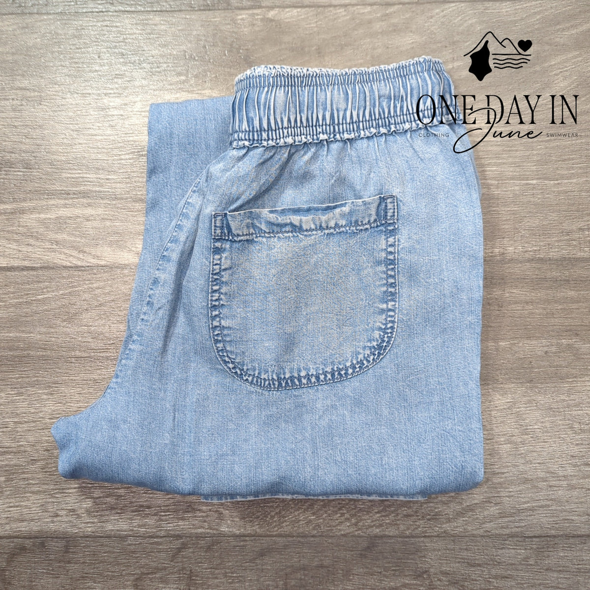 Splendid Drawstring Denim Pants Light Wash Lyocell NWT Size XS