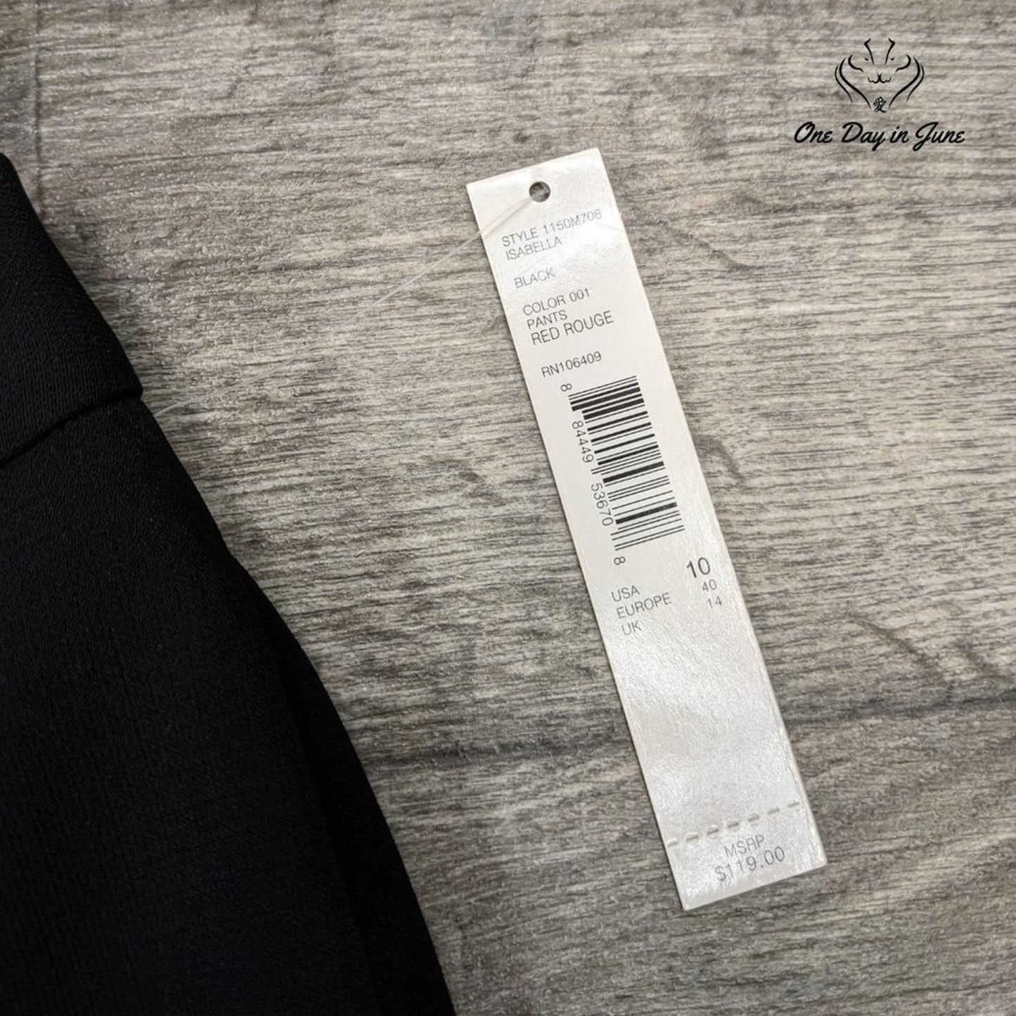 Isabella DeMarco Straight Leg Dress Pants Size 10