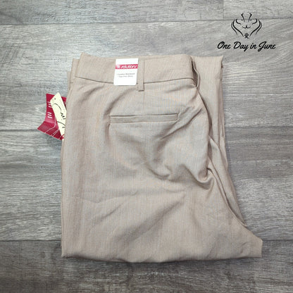 Kim Rogers Fit Solutions Comfort Waist Dress Pants Beige Tan NWT Size 14