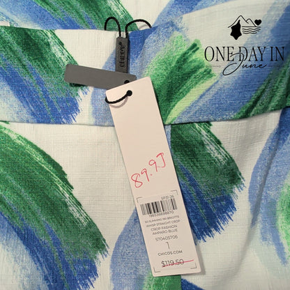 Chico's Brigitte So Slimming Straight Crop Pants Abstract NWT Size Chico's 1 (8)