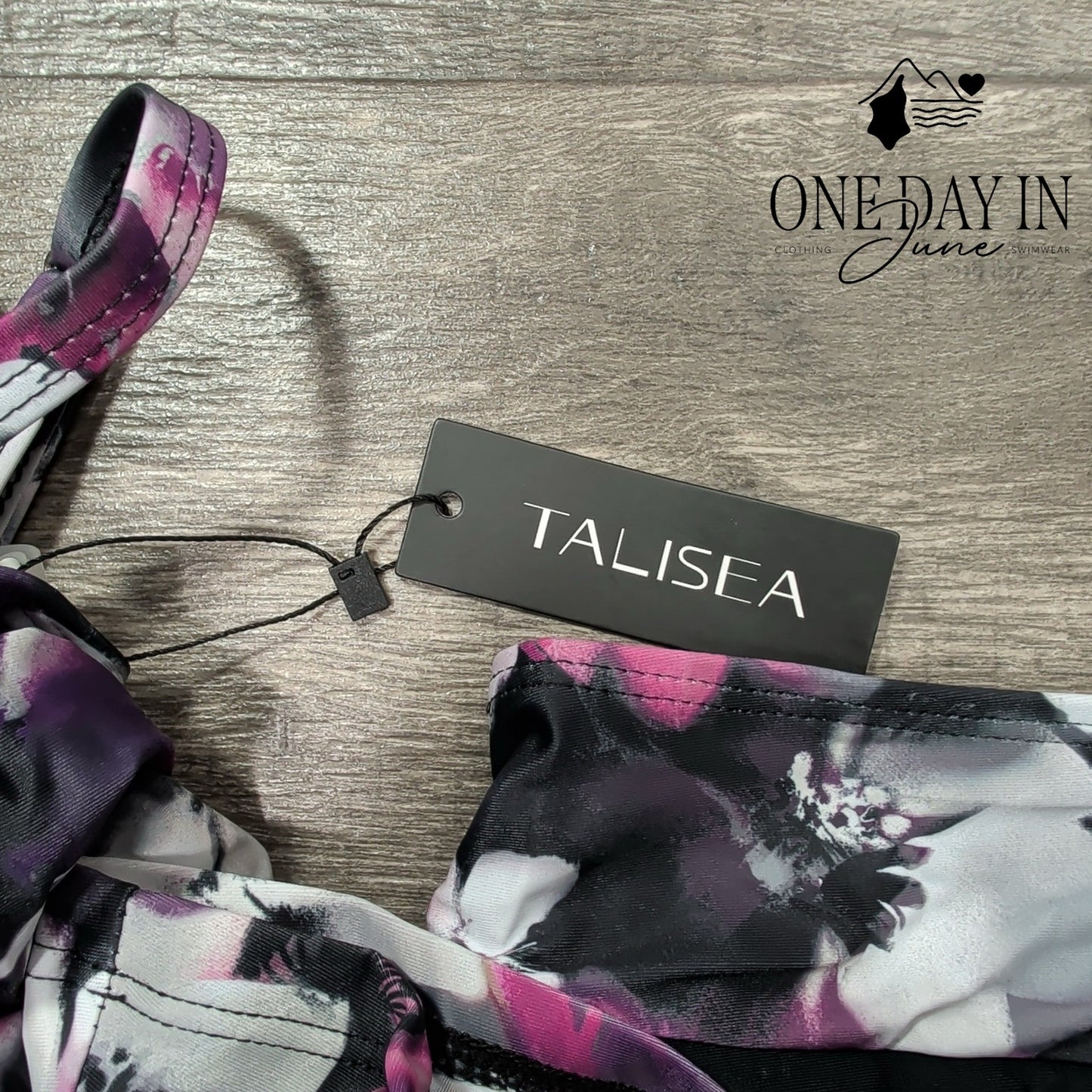 Talisea Skirted Floral Tankini Swimsuit Size XL