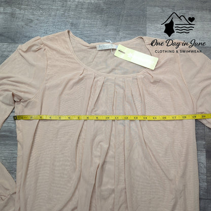 Baishenggt Long Sleeve Mesh Top Size L