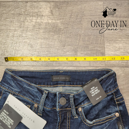 Silver Jeans Co Suki Curvy Fit Mid Rise Slim Boot Jeans Size 25 (2)
