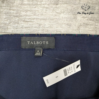 Talbots Plaid Knee Length Skirt Size 8