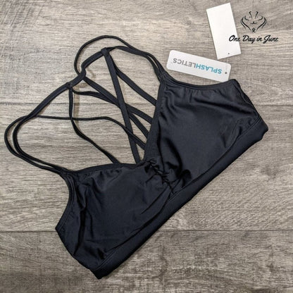 Splashletics Padded Strappy Back Bikini Top Swimsuit Size M