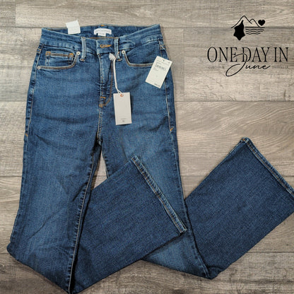 Good American Good Petite Flare Jeans Size 8 (29)