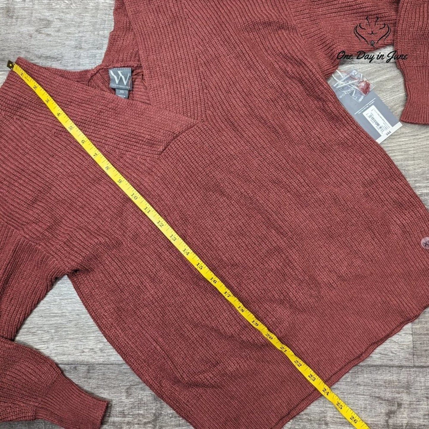 Worthington V Neck Knit Sweater Size XS