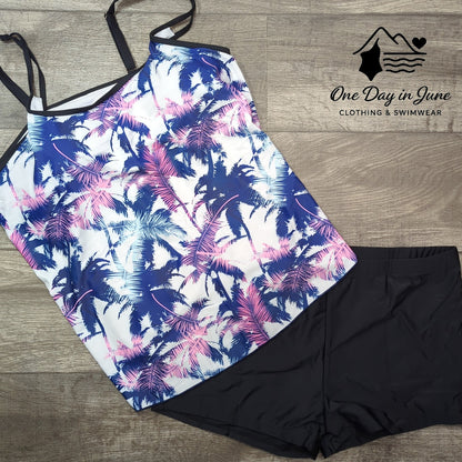 Charmleaks Boyshort Tankini Swimsuit Size 2XL