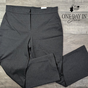 Chico's Ultimate Fit Ponte Wide Leg Trousers Charcoal NWT Size Chico's 2.5 14
