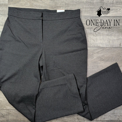 Chico's Ultimate Fit Ponte Wide Leg Trousers Charcoal NWT Size Chico's 2.5 14
