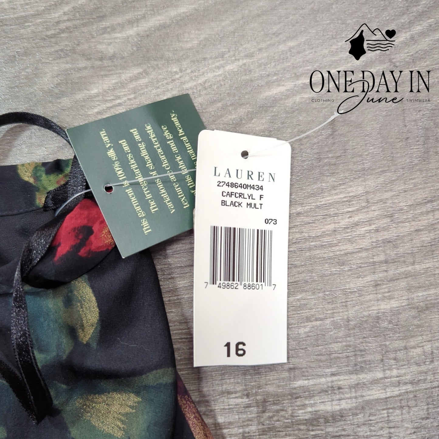 Lauren by Ralph Lauren Floral Silk Lined Layered Midi Skirt Size 16