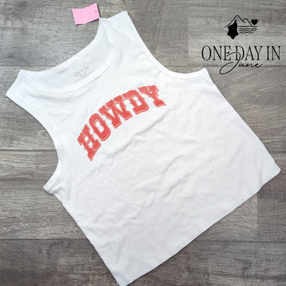 Zoe + Liv Howdy Tank Top T Shirt Size XL