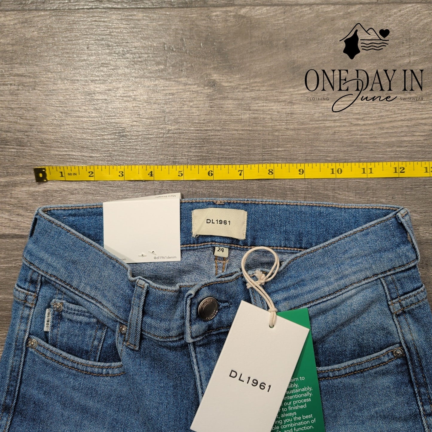 DL1961 Mara Straight Mid Rise Ankle Jeans Size 00 (24)
