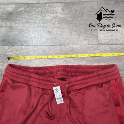 New York & Company Velour Drawstring Pants Size XXL