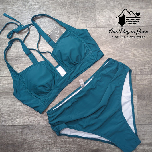 Zaful Crop High Waist Bikini Swimsuit Size M (8-20)
